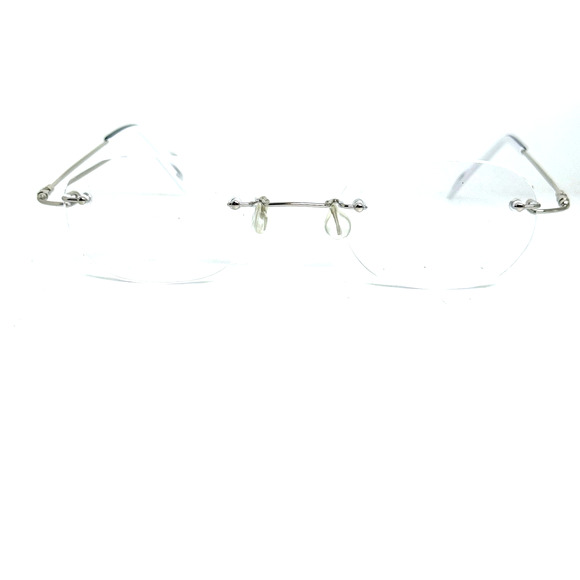 Zenni 324711 Rimless Eyeglasses Frames Black and White H19643 - Picture 1 of 4